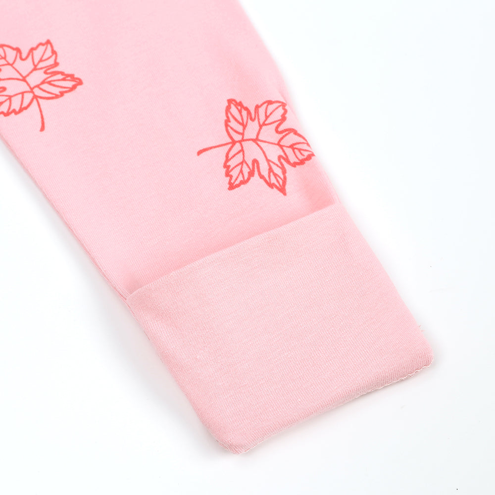 Pyjama à imprimé feuilles
