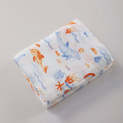 Couverture d'emmaillotage en mousseline