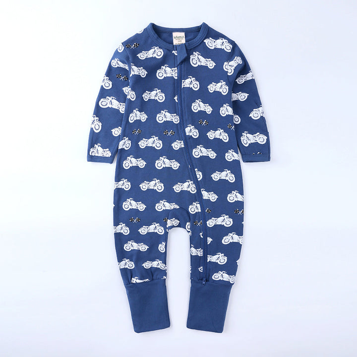 Motorbike Print Sleep Suit