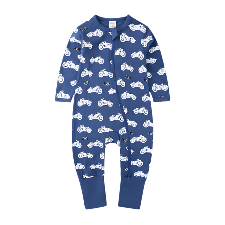 Motorbike Print Sleep Suit
