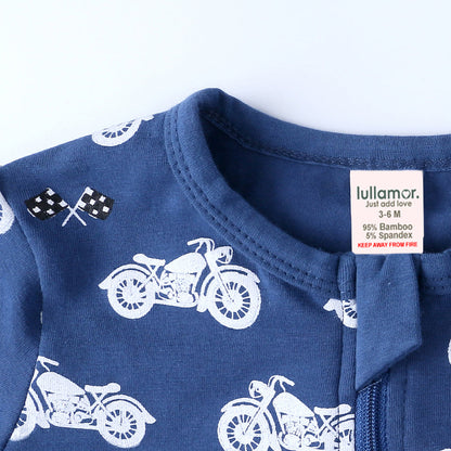Motorbike Print Sleep Suit