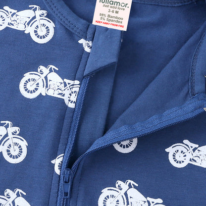 Motorbike Print Sleep Suit