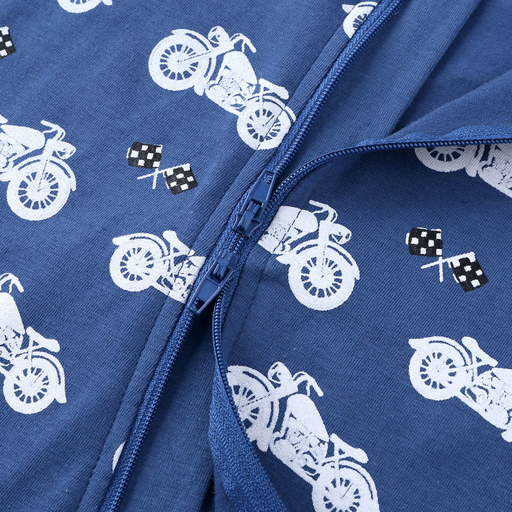 Motorbike Print Sleep Suit