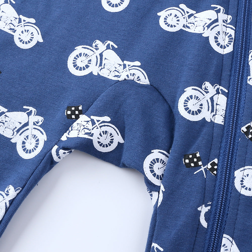 Motorbike Print Sleep Suit