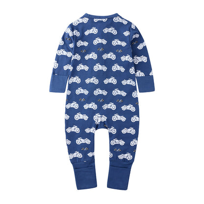 Motorbike Print Sleep Suit