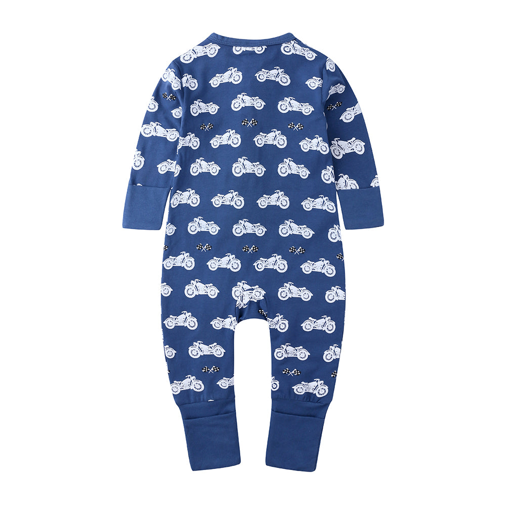 Motorbike Print Sleep Suit