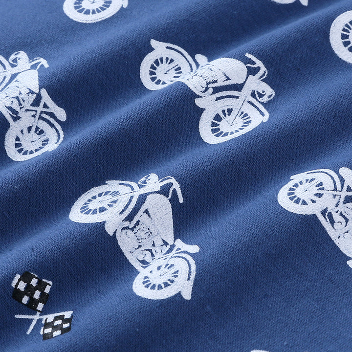 Motorbike Print Sleep Suit