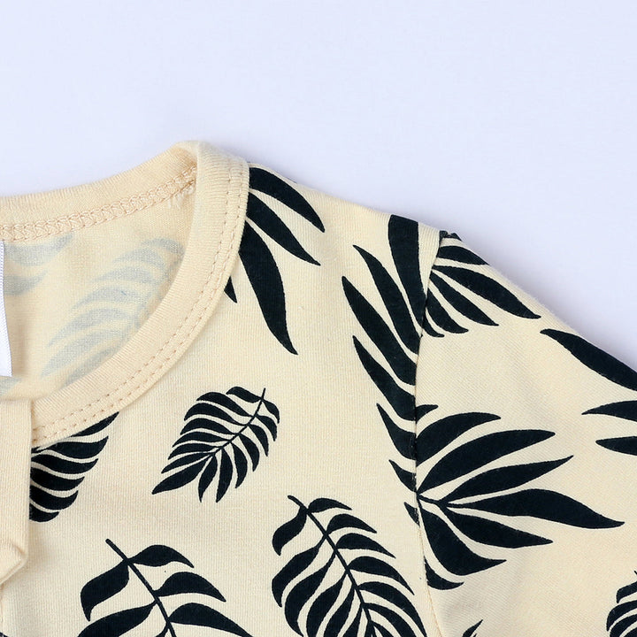Leave Print Sleep Suit