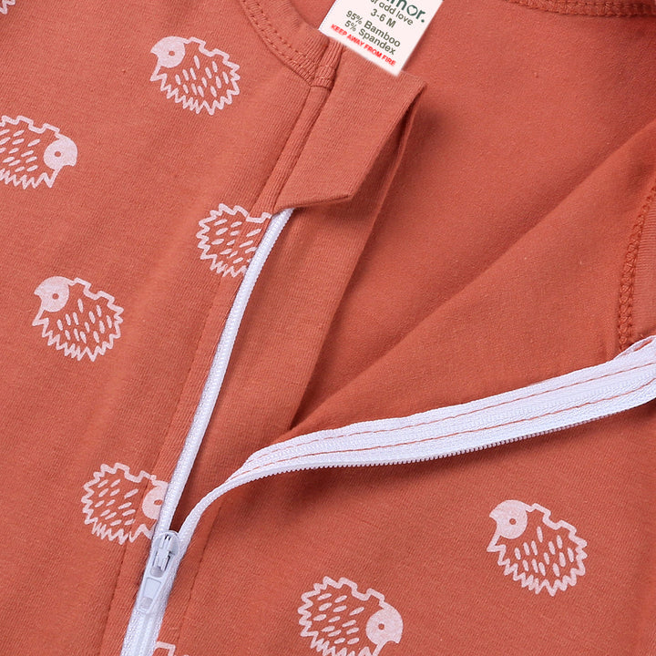 Hedgehog Print Sleep Suit