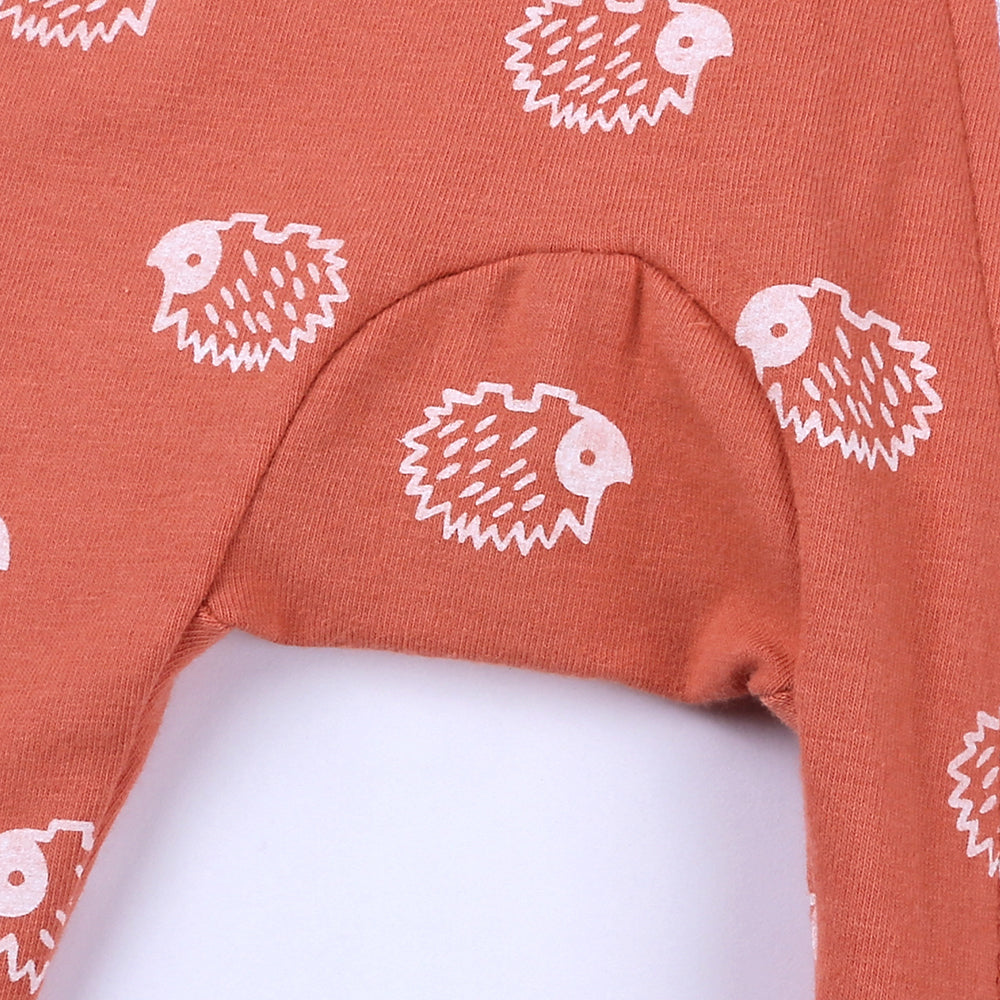 Hedgehog Print Sleep Suit