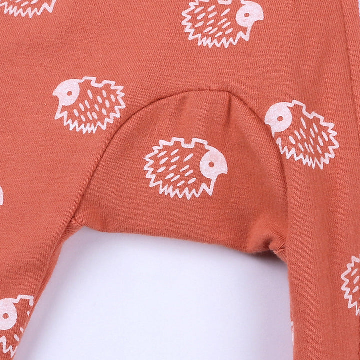 Hedgehog Print Sleep Suit