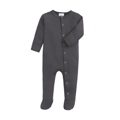 Charcoal Ribbed Sleepsuit