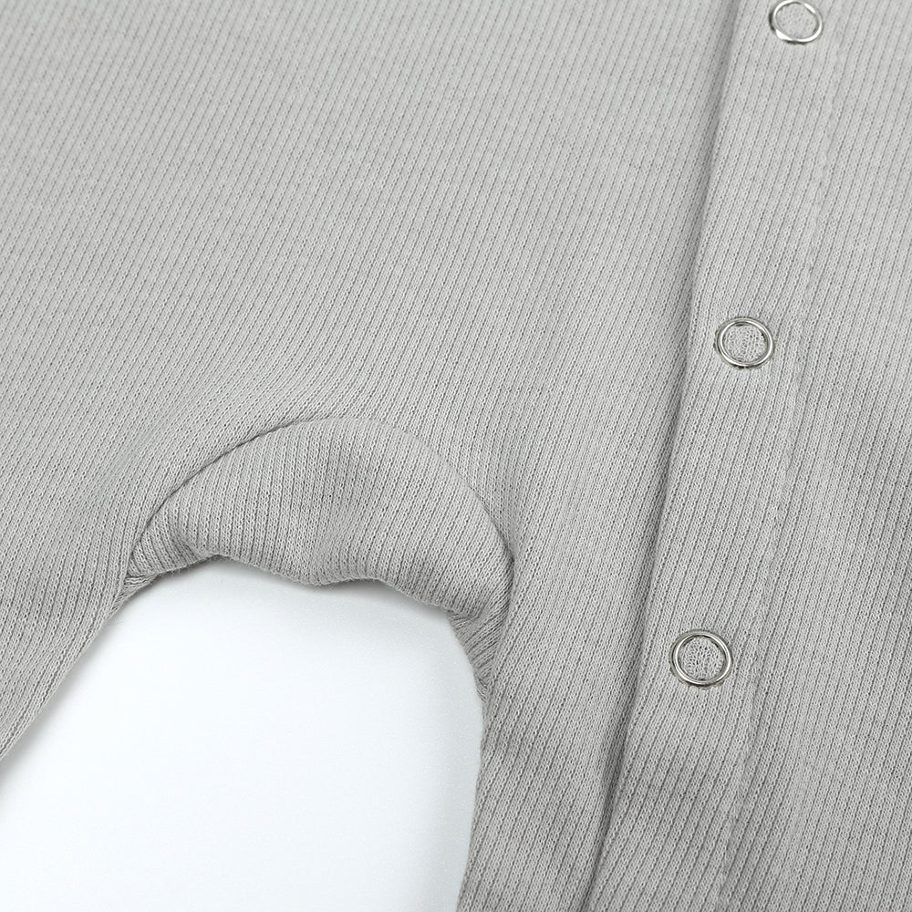 Koala Gray Ribbed Sleepsuit