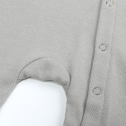 Koala Gray Ribbed Sleepsuit