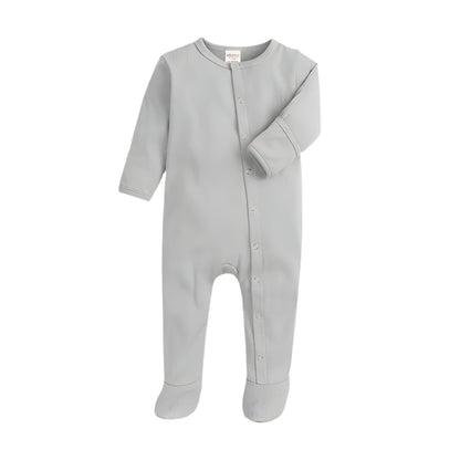 Koala Gray Ribbed Sleepsuit