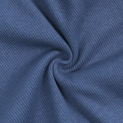 Midnight Blue Ribbed Sleepsuit
