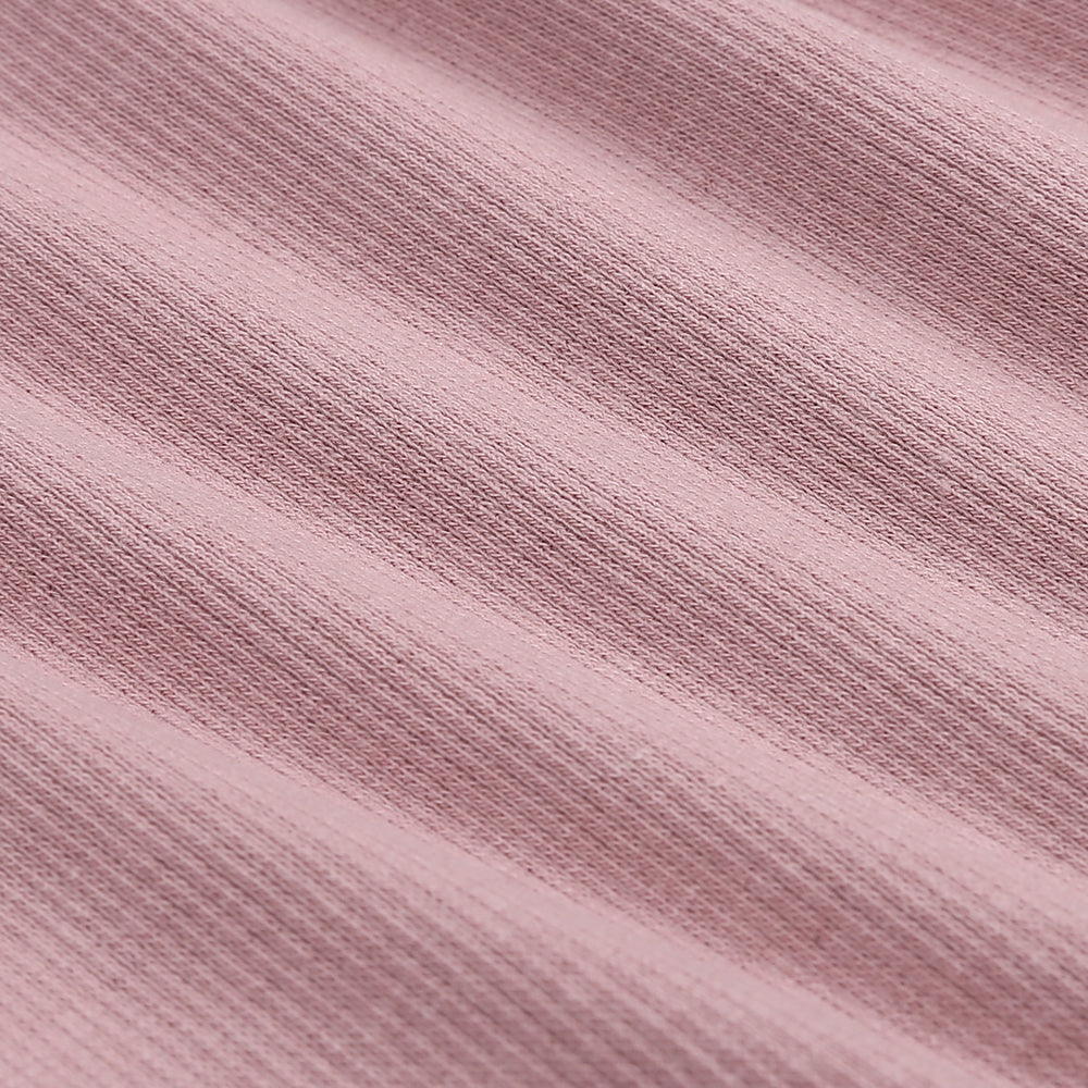 Dusty Pink Ribbed Sleepsuits