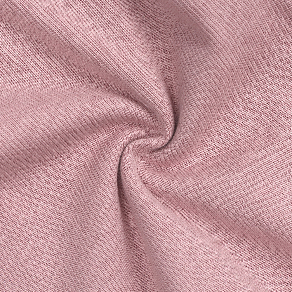 Dusty Pink Ribbed Sleepsuits