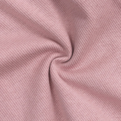 Dusty Pink Ribbed Sleepsuits