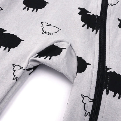 Sheep Print Sleep Suit