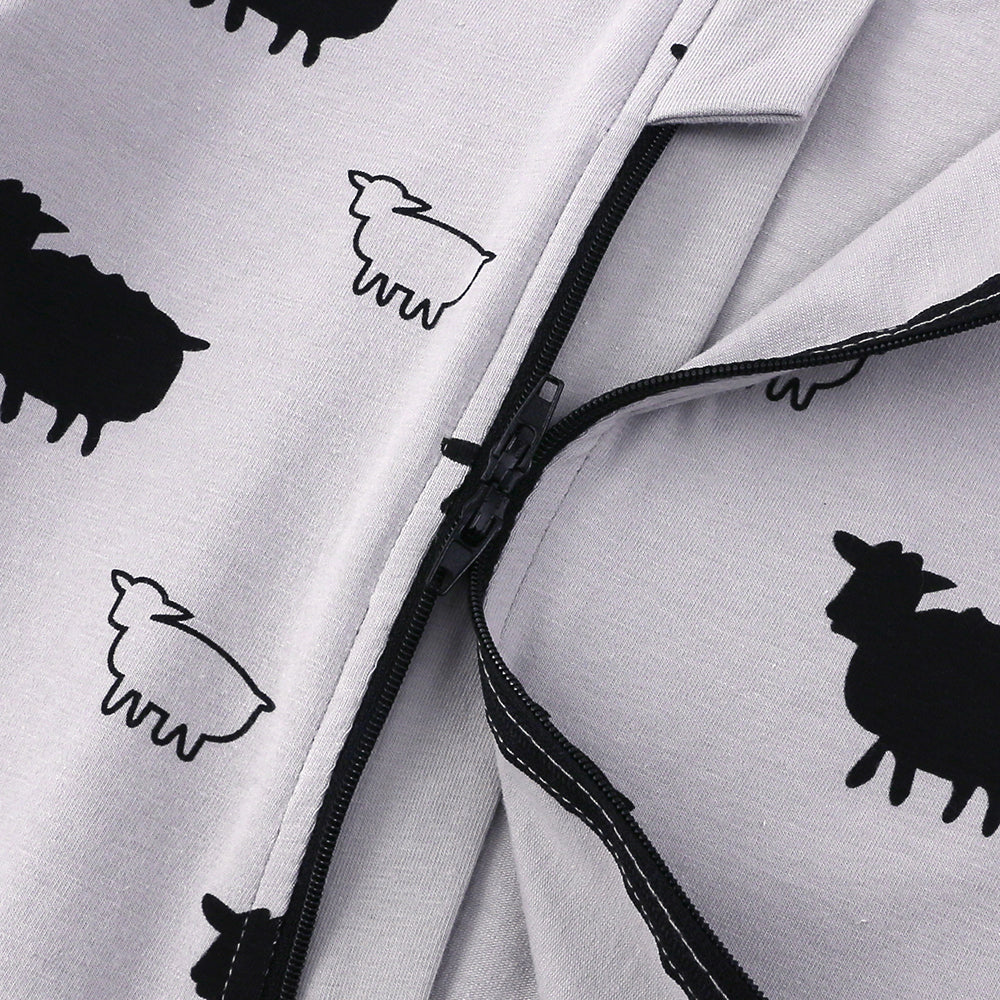 Sheep Print Sleep Suit