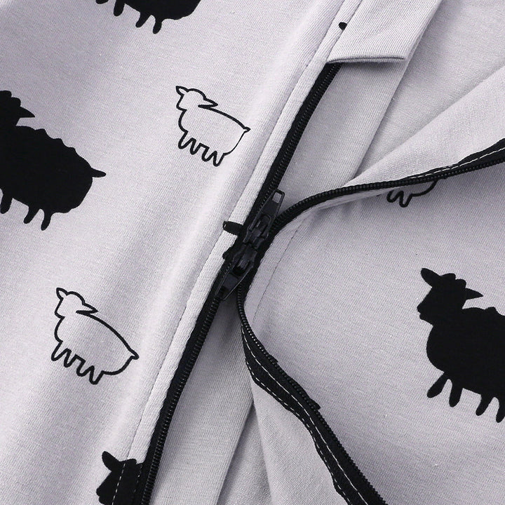 Sheep Print Sleep Suit