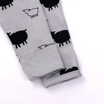 Sheep Print Sleep Suit