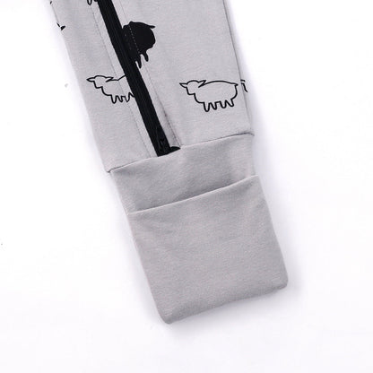 Sheep Print Sleep Suit