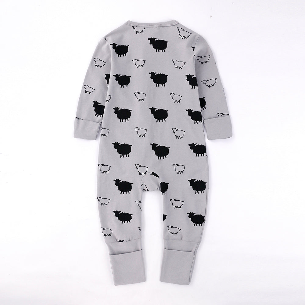 Sheep Print Sleep Suit