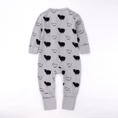 Sheep Print Sleep Suit