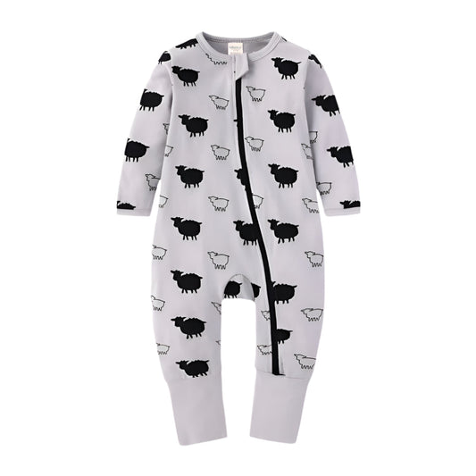 Sheep Print Sleep Suit