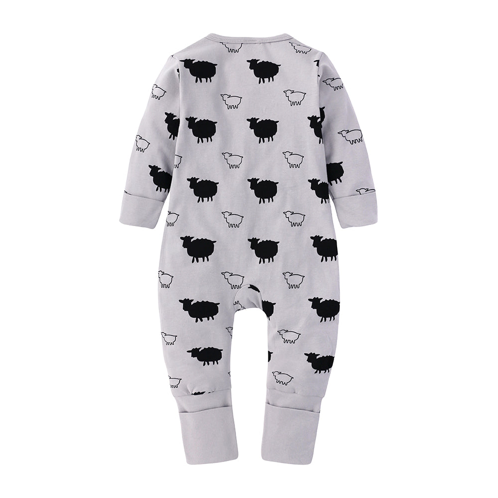 Sheep Print Sleep Suit