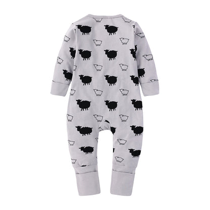 Sheep Print Sleep Suit